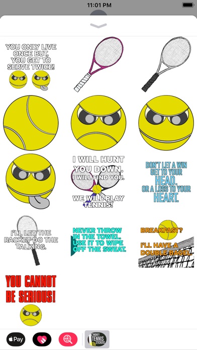 C'mon!!! Tennis Stickers screenshot 2