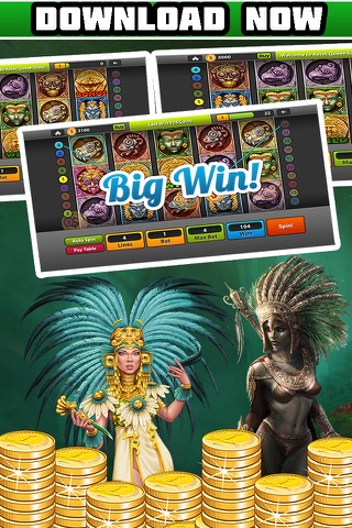 Queen Slots - Aztec Fever Casino Slots Machine Pro screenshot 3