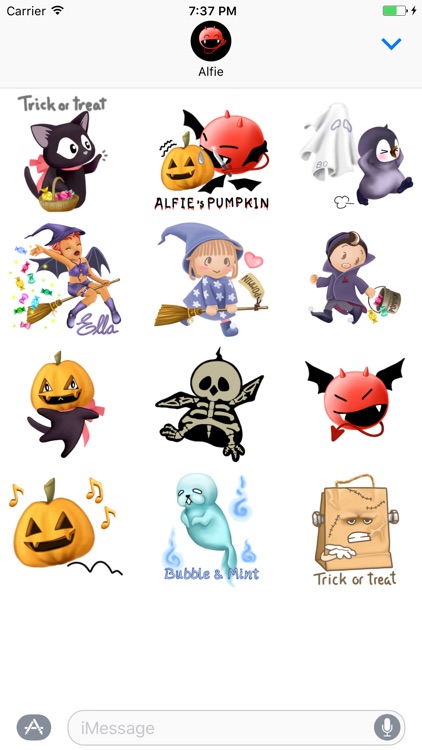 Halloween Stickers Free Samples for Text Messages