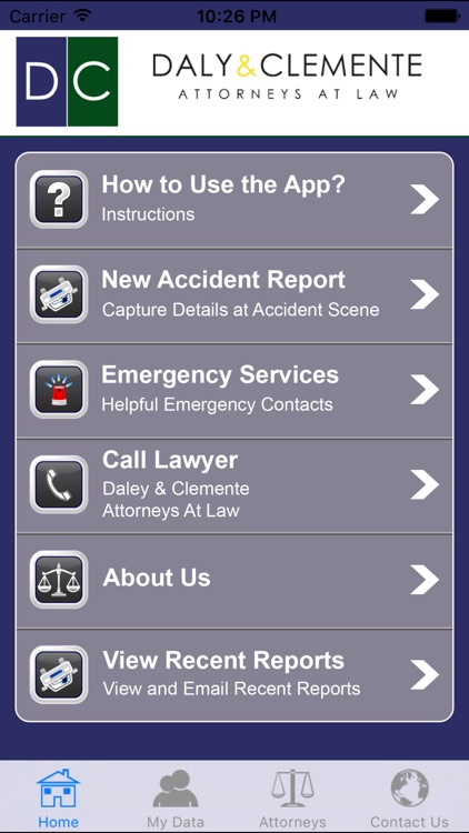 Injury Help App by Daly & Clemente, P.C.