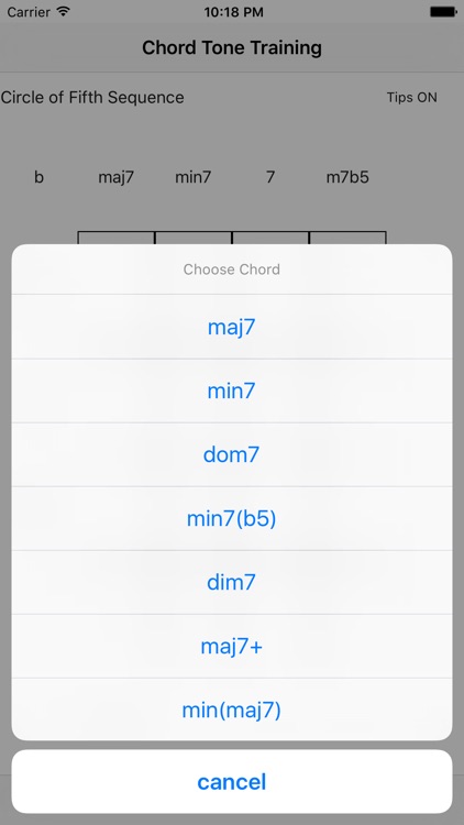 Chord Tone Training