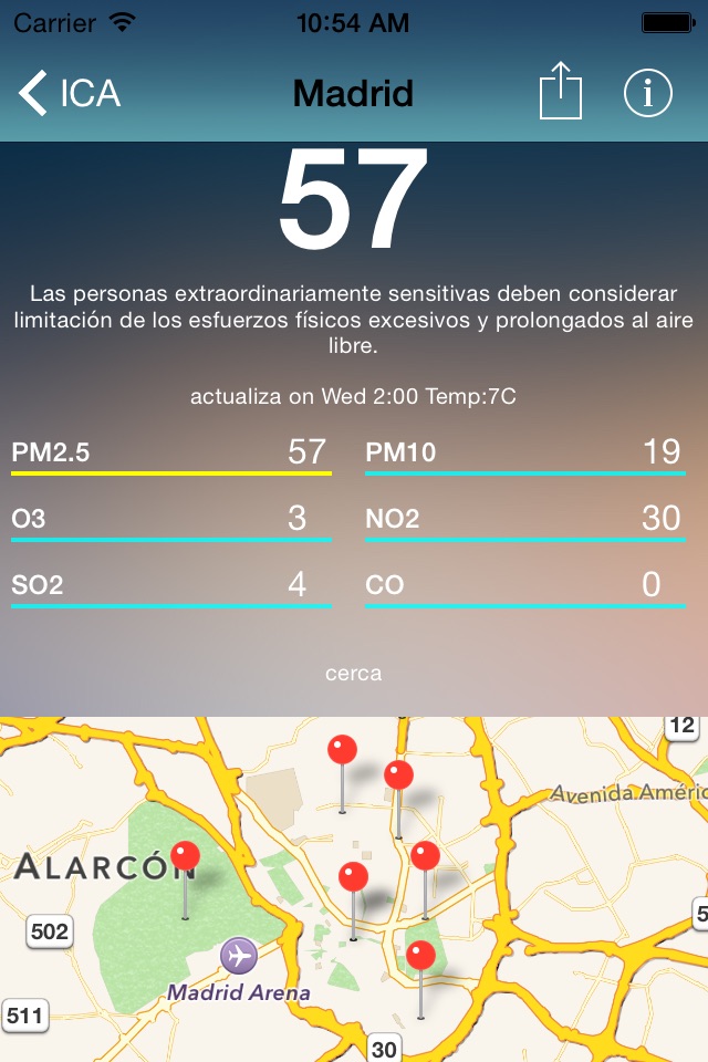 iAirQuality-global pm2.5,pm10 screenshot 2