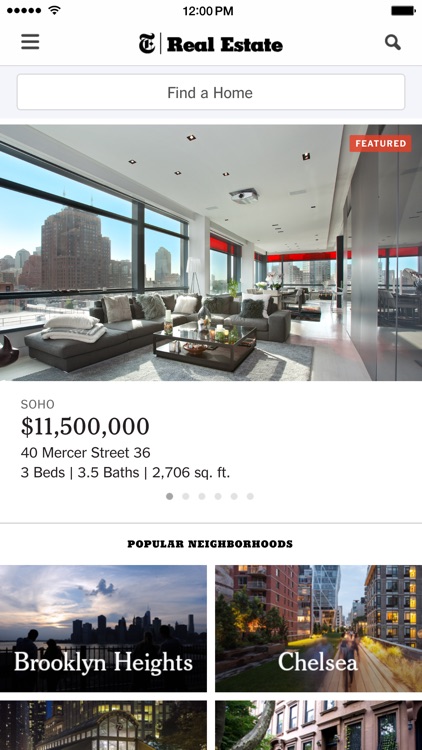 New York Times Real Estate screenshot-0