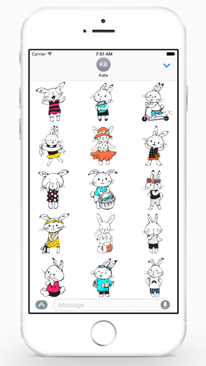 Funny Bunny Stickers(圖2)-速報App