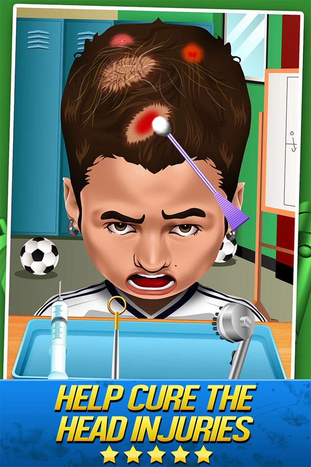 Soccer Doctor Surgery Salon - Kid Games Free screenshot 3