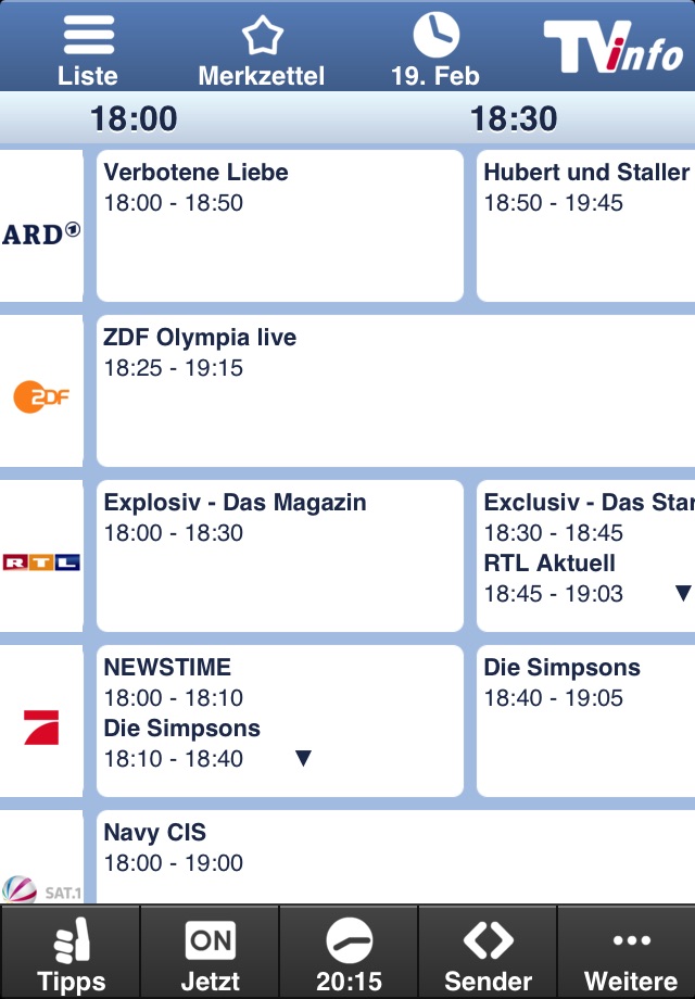 TVinfo TV Programm Fernsehprogramm screenshot 3