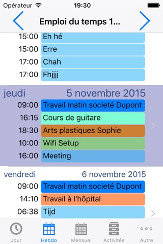 TimeTable Lite: Easily Create Timetables and Calendar Events screenshot 2