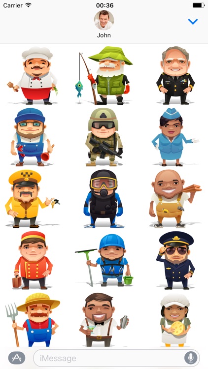 Professions - Stickers for iMessage screenshot-4