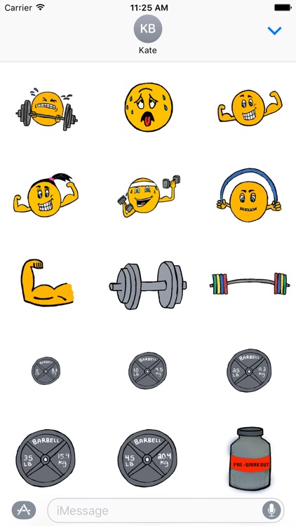 Gym Pack - Fitness & Bodybuilding Workout Stickers