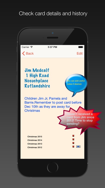 myCardLists Christmas Card Address Label Printing screenshot-4