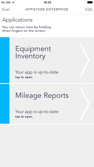 AppGyver Enterprise Scanner