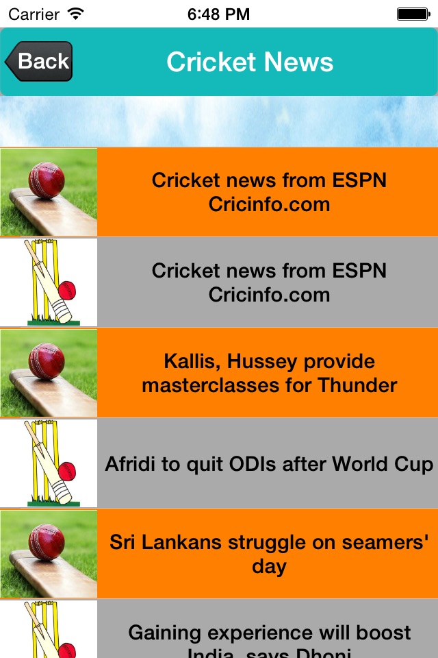 Cricket Memories screenshot 2