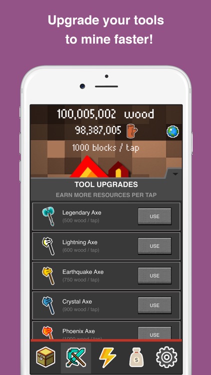 Clickcraft - Pickaxe Block Mining Clicker Game