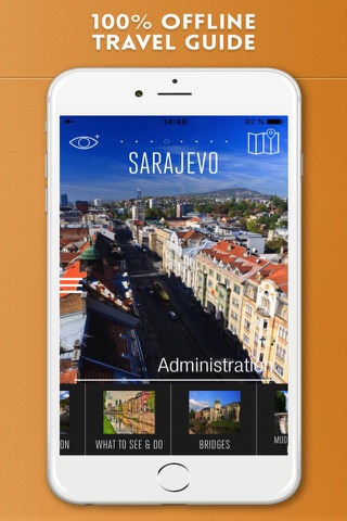 Sarajevo Travel Guide and Offline City Map - náhled