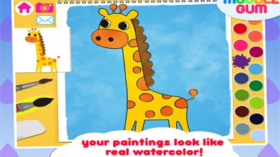 animal coloring book & Art Studio - painting app for children  - learn how to paint cute jungle animalsのおすすめ画像2