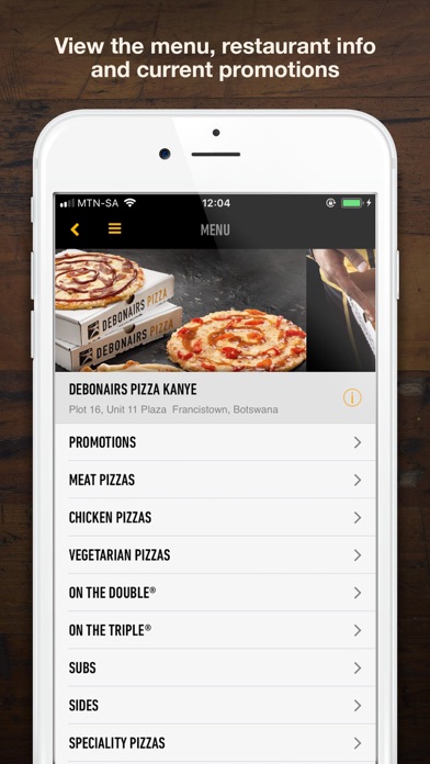 Debonairs Pizza Botswana screenshot 3