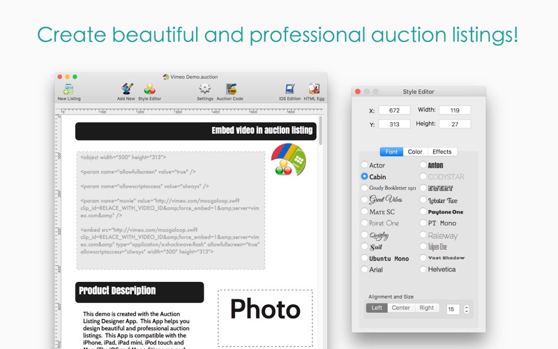 Auction Listing Designer - Pro Edition thumbnail 1