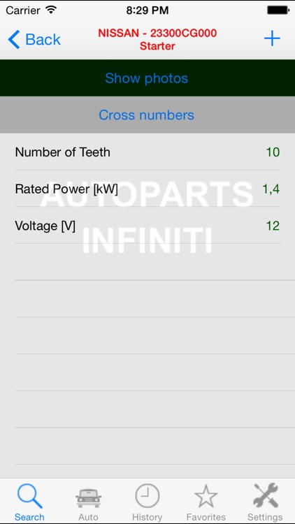 Autoparts for Infiniti screenshot-3