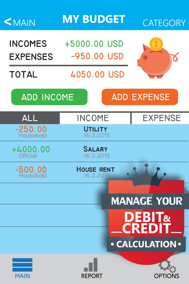 Money Tracker - A weekly budget planner screenshot 2