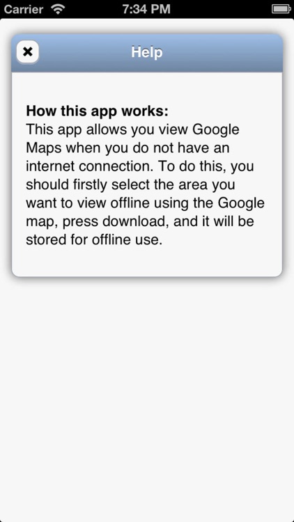Offline Map App