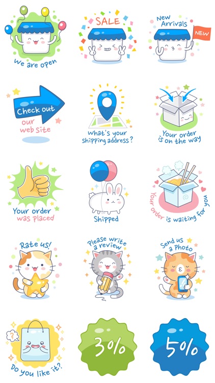 Sell with stickers by Ecwid