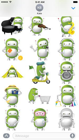 綠色機器人貼紙(圖2)-速報App