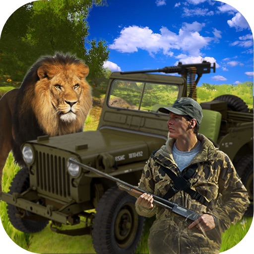 Real Safari Hunting Adventure In Jeep Games icon