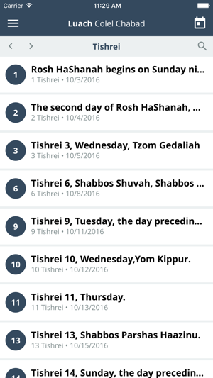 Luach Colel Chabad(圖5)-速報App