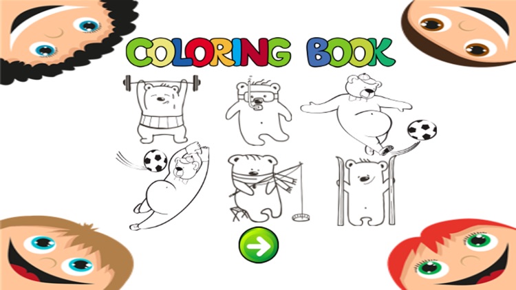 Sport Bear All Coloring Game Free Fun Crayon Game For Toddlers screenshot-3