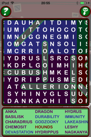 Epic Monster Word Search - giant Halloween wordsearch puzzle (ad-free) screenshot 2