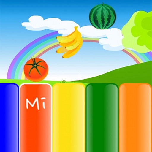 Kids Fruit Piano HD iOS App