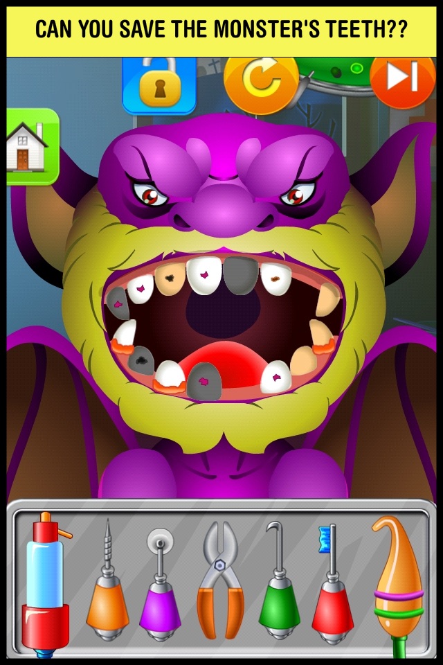 Monster Dentist Doctor Shave - Kid Games Free screenshot 2