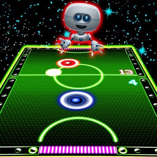 Air Glow Hockey - Paddles Puck To Big Win Showdown Icon