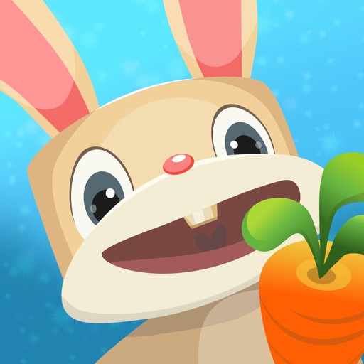素食小兔子 素食兔子吃蔬菜,连接三同消除得分 icon