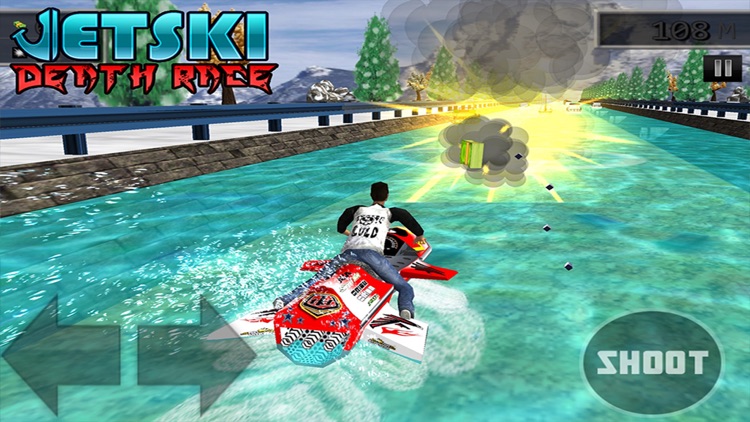 Jet Ski Death Race - Top Free 3D Water Racing Game screenshot-3