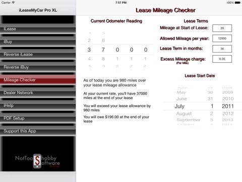 iLeaseMyCar Pro XL Lease and Loan Calculator screenshot 4