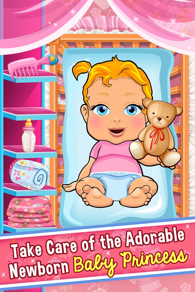 Princess Baby Salon Doctor Kids Games Free screenshot 3