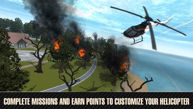 Emergency Fire Helicopter Simulator 3D Full(圖4)-速報App