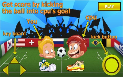 Head Soccer Champions-Comic Football Free Kick World Goals screenshot 3