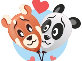These pandas are balloons and you need to take care of them because they might pop