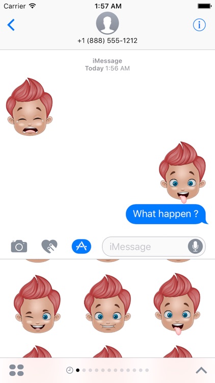 Boy Face Emoji - Sticker