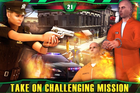 Alcatraz Prisoner Vs Police Sniper Counter Attack Mission: Chase Jail Breaker in Alcatraz Island screenshot 4