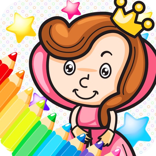 the little princess my coloring painting pages - free learning book cool games for the kids girls Icon