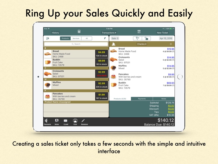 Ring It Up for iPad: Invoicing Point of Sale screenshot-0