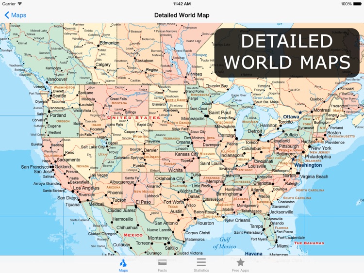 Atlas for iPad - World Maps, Facts & Statistics
