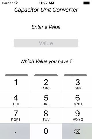 Capacitor Unit Converter screenshot 2