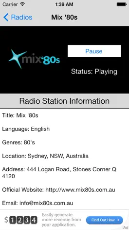 Game screenshot Australia Radio Live hack