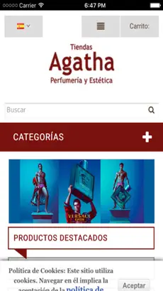 Captura de Pantalla 2 Tiendas Agatha - Perfumería y Estética iphone