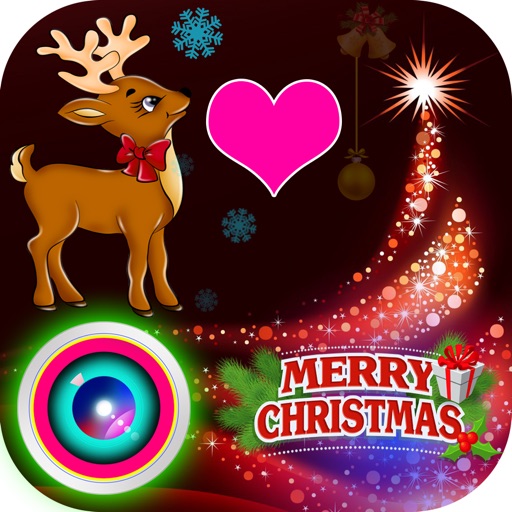 Lovely Christmas Photo Collage Art & Xmas Stickers icon