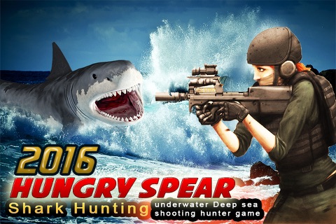 2016 Hungry Spear Shark Hunting Pro - Underwater Deep Sea Shooting Hunting Game screenshot 3